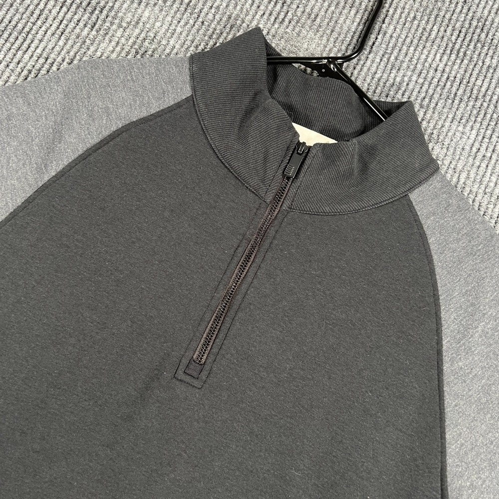 Tasc Performance Mens Large Gray Long Sleeve Casual Comfort 1/4 Zip Mock